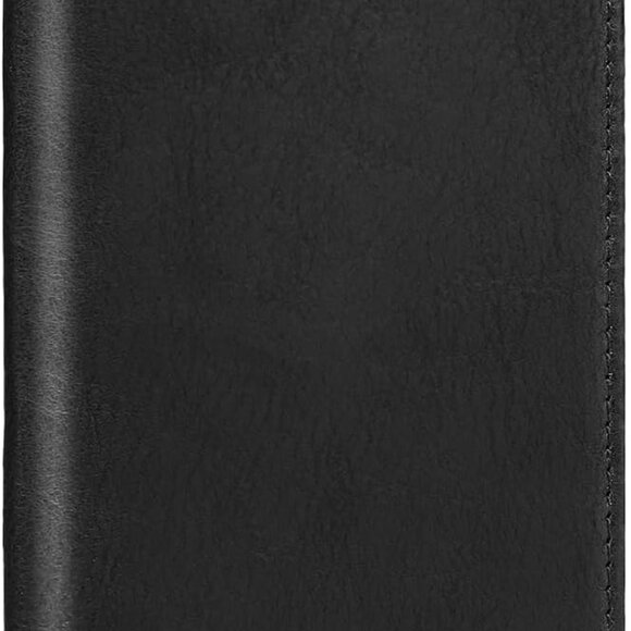 Leather Checkbook Cover Slim Wallet for Men Women - Picture 1 of 7